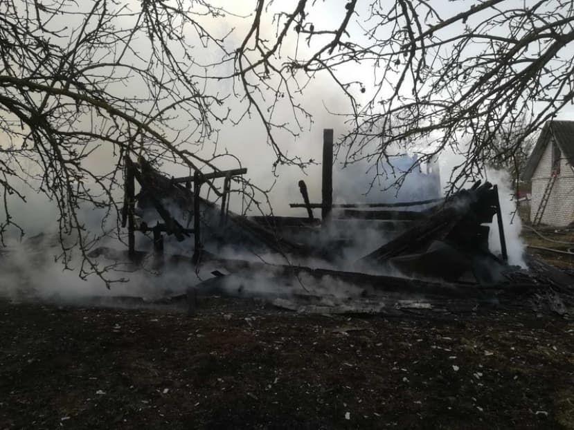 В Лидском районе за минувшие сутки произошло два пожара