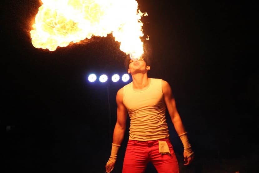 В Лиде прошел фестиваль огня «Феникс»