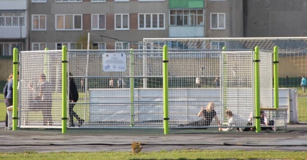 В Лиде появилась площадка урбанбол